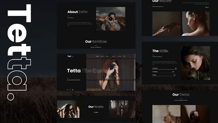 Tetta – Photography & Portfolio Elementor Template Kit 1.0.0