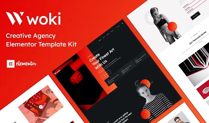 Woki – Creative Agency Elementor Template Kit 1.0.0