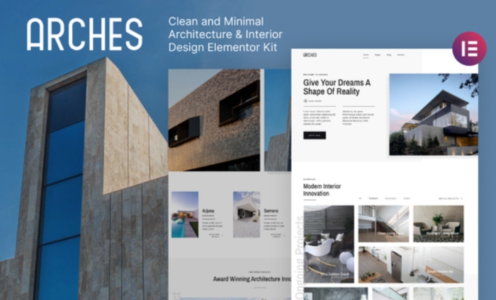 Arches – Minimal Architecture & Interior Design Elementor Template Kit 1.0.0