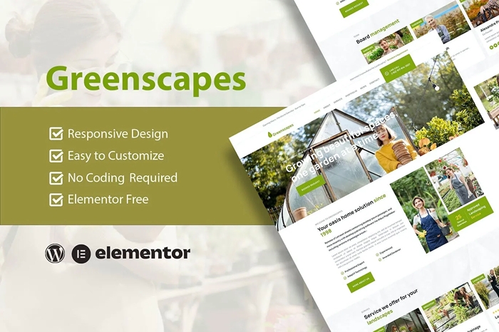 GreenScapes – Garden & Landscape Service Elementor Template Kit 1.0.0