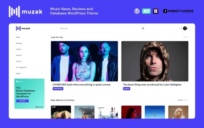 MUZAK – Music News Reviews Blog and Database 1.0.2