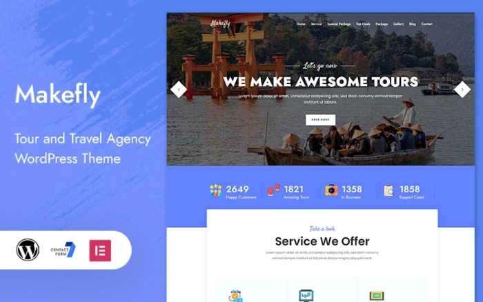 Makefly – Tour and Travel WordPress Theme 1.0.0