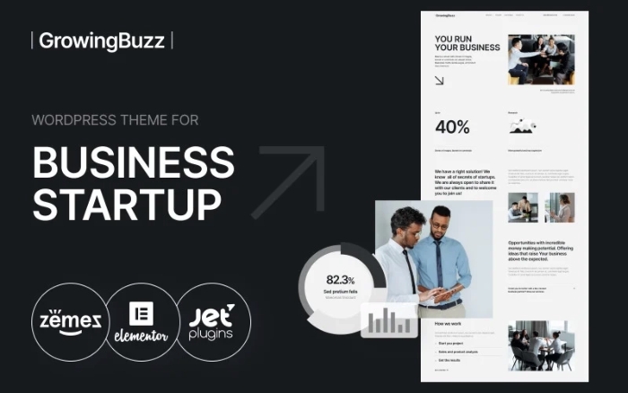 GrowingBuzz – Startup Business Company WP Theme 1.0.1