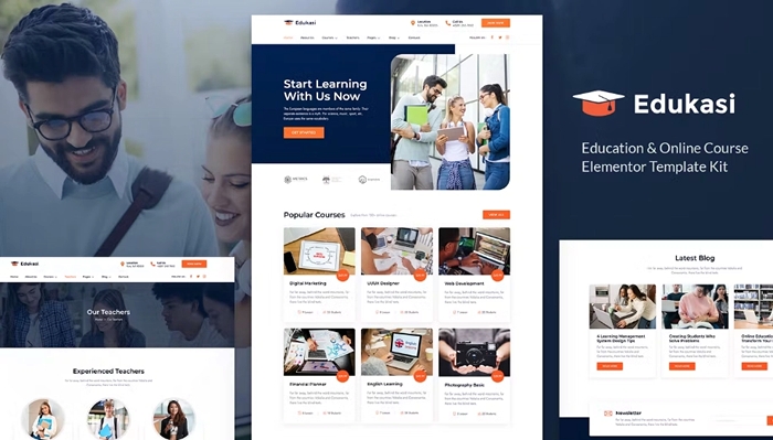 Edukasi – Education & Online Course Elementor Template Kit 1.0.0