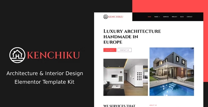 Kenchiku – Architecture & Interior Design Elementor Template Kit 1.0.0
