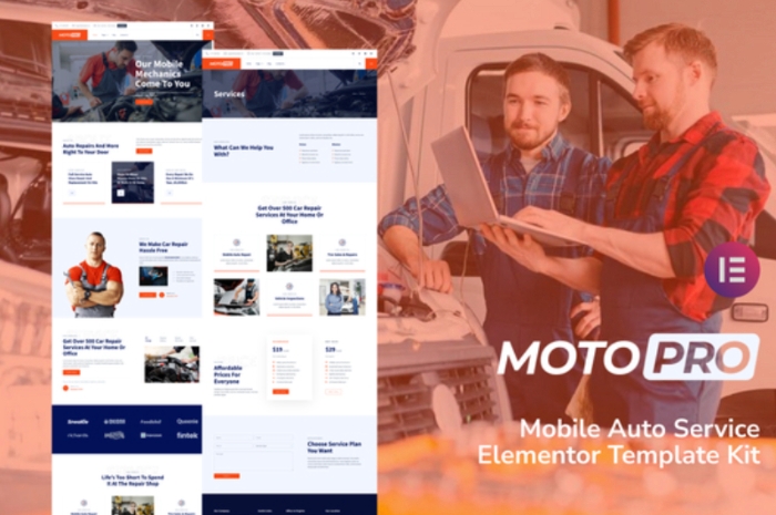 Motopro - Mobile Auto Service Elementor Template Kit 1.0.0