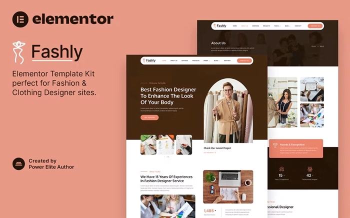 Fashly – Fashion & Clothing Designer Elementor Template Kit 1.0.0
