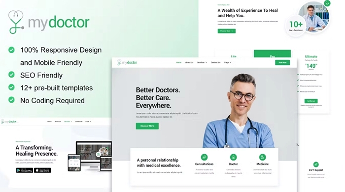 MyDoctor – Doctor On Demand Elementor Template Kit 1.0.0