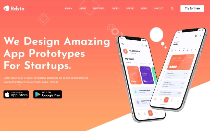 Rdsto – App Responsive WordPress Theme 1.0.0
