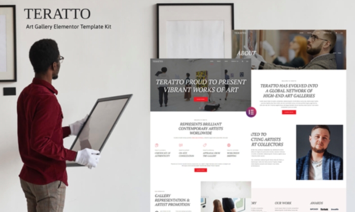 Teratto – Art Gallery Elementor Template Kit 1.0.0