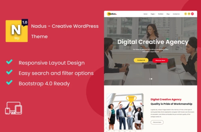 Nadus – Creative WordPress Theme 1.0.0
