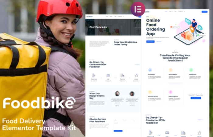 Foodbike – Food Delivery Elementor Template Kit 1.0.0