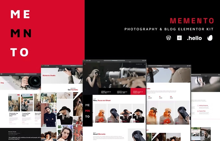Memento – Photography & Blog Elementor Template Kit 1.0.0
