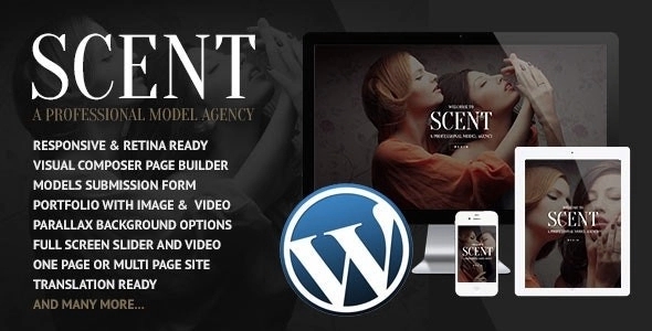 Scent – Model Agency WordPress Theme 3.4.3