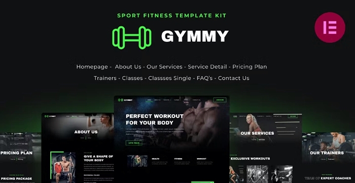 Gymmy – Fitness & Gym Elementor Template Kit 1.0.0