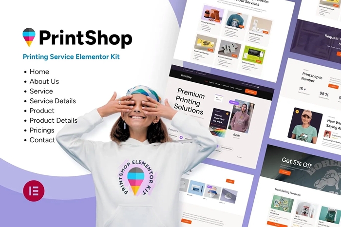 Printshop – Printing Business Elementor Template Kit 1.0.0
