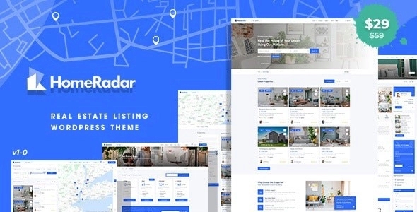 HomeRadar - Real Estate WordPress Theme 1.0.5