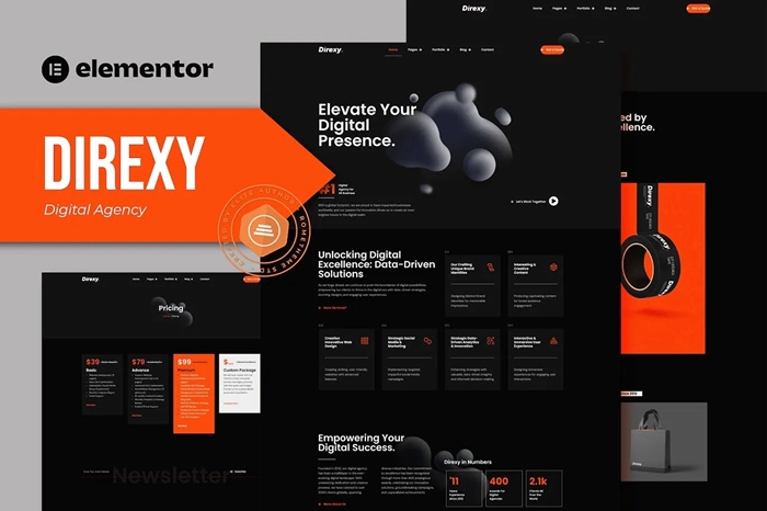 Direxy – Digital Agency Elementor Pro Template Kit 1.0.0