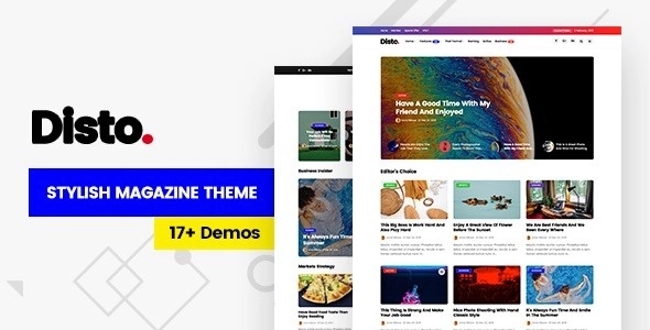 Disto – WordPress Blog Magazine Theme 1.8