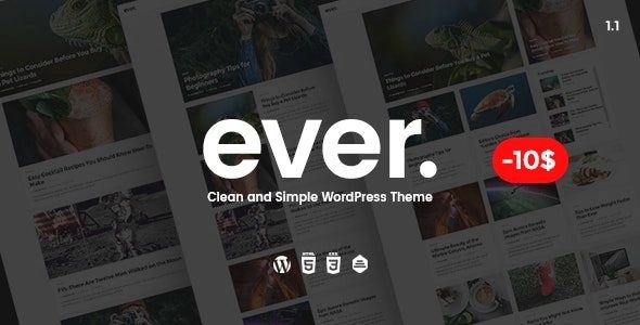 Ever – Clean and Simple WordPress Theme 1.2.3