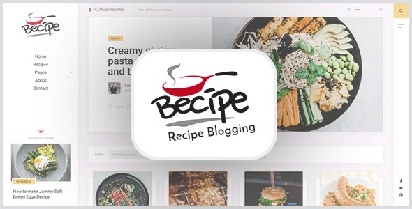 Becipe – Recipe Blogging WordPress Theme 1.6