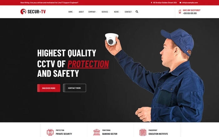 Securtv - CCTV and Security WordPress Theme 1.0.0