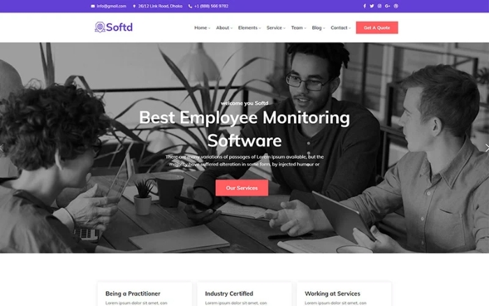 Softd – IT Solution Company Responsive WP Theme 1.0.0