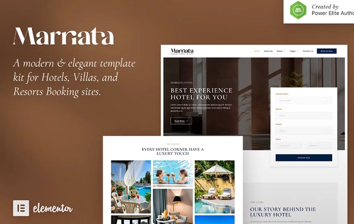 Marriata – Hotel & Resort Elementor Template Kit 1.0.0
