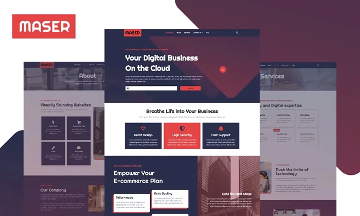 Maser – Web Design Agency Elementor Template Kit 1.0.0