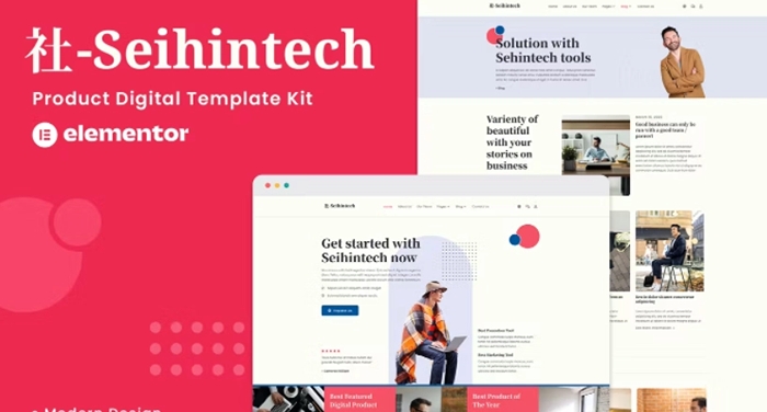 Seihintech – Digital Product Elementor Template Kit 1.0.0