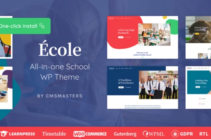 Ecole – Education & School WordPress Theme 1.0.6