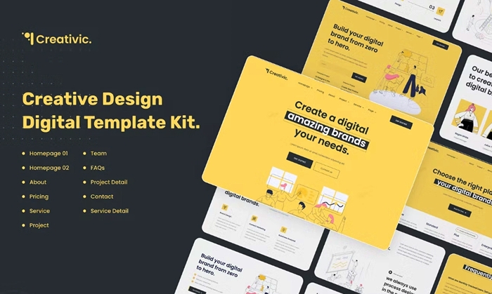 Creativic – Creative Agency Elementor Template Kit 1.0.0