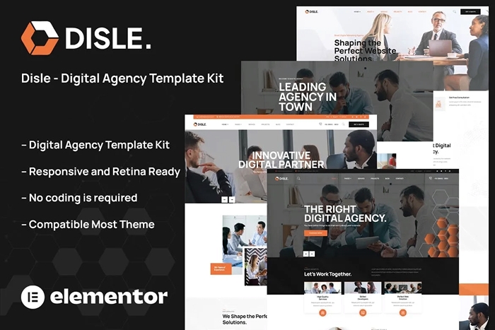 Disle – Digital Agency Elementor Template Kit 1.0.0