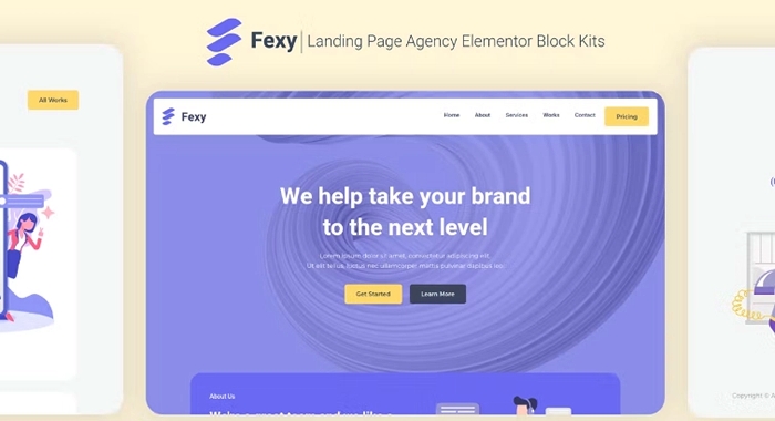 Fexy – Agency Landing Page Elementor Block Kit 1.0.0