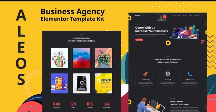 Aleos – Business Agency Elementor Template Kit 1.0.0
