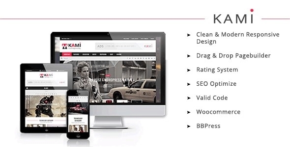 KAMI – Creative Magazine and Blog WP Theme 2.1