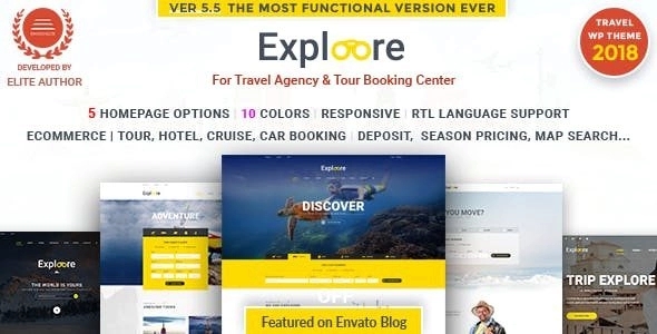 Tour Travel WordPress – EXPLOORE 5.8