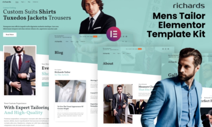 Richards - Men's Tailor Elementor Template Kit 1.0.0