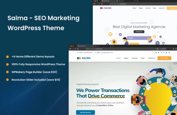 Salma – SEO Marketing WordPress Theme 1.0.0