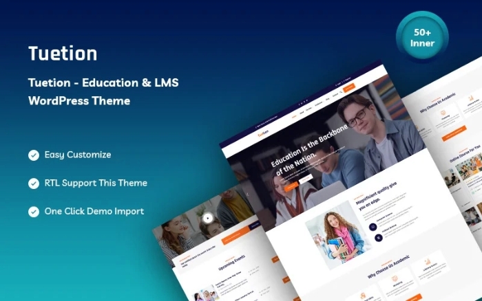 Tuetion – Education and LMS WordPress Theme 1.0.0