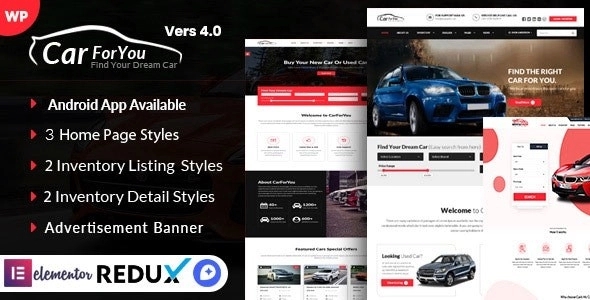 Auto CarForYou – Responsive Car Dealer WP Theme 4.0