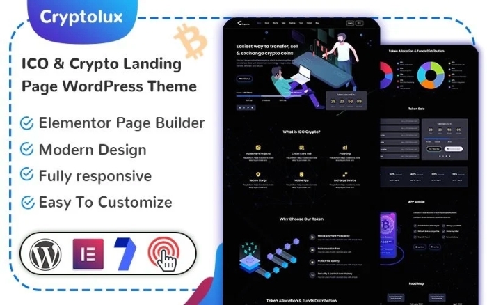 Cryptolux β ICO & Crypto Landing Page 1.0.0