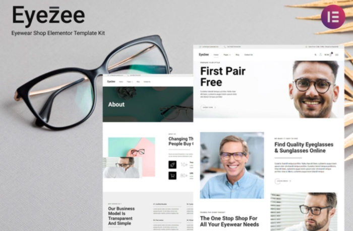 Eyezee - Eyewear Shop Elementor Template Kit 1.0.0