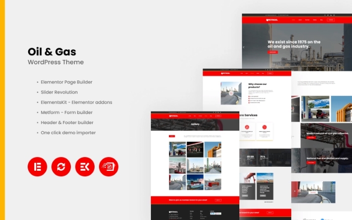 Petroil – Oil & Gas WordPress Theme 1.0.0