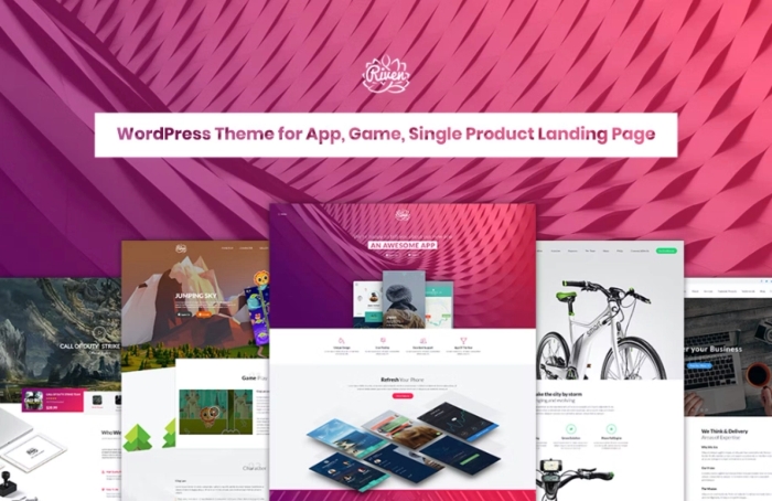 Riven – App Game Single Product Landing Page 2.3.9