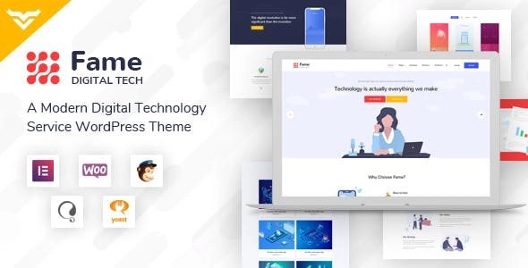 Fame – Digital Technology/Service WordPress Theme 1.1
