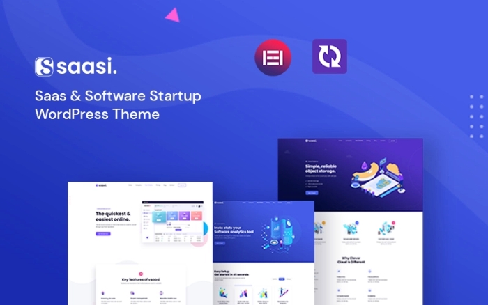 Saasi - Saas & Software Startup WordPress Theme 1.0