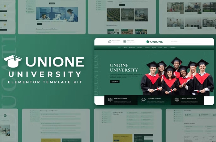 Unione – University Elementor Template Kit 1.0.0