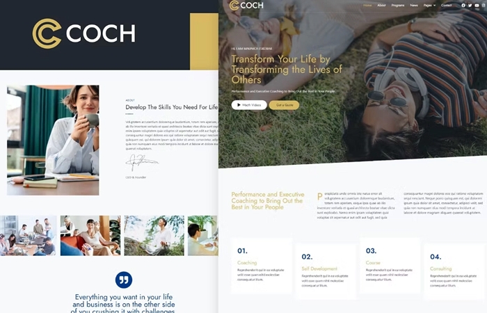 Coch – Business Coach Elementor Template Kit 1.0.0