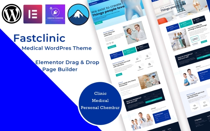 Fast Clinic – Medical WordPress Elementor 1.0.0